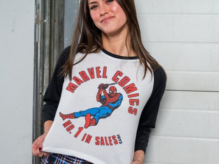 Retro Spider-Man Crop Raglan Supply